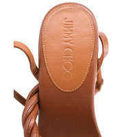 Jimmy Choo Wedges Leather in Brown