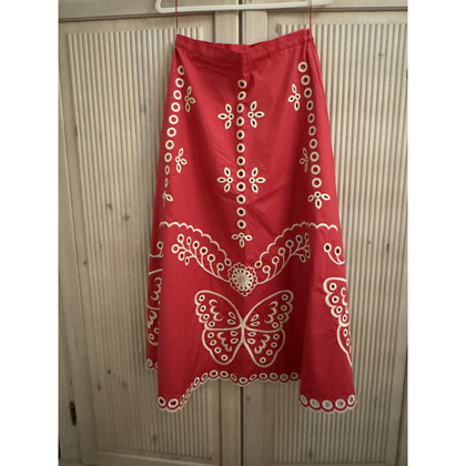 Red Valentino Skirt Cotton in Red