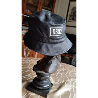 Dsquared2 Hut/Mütze aus Leder in Schwarz