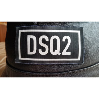 Dsquared2 Hut/Mütze aus Leder in Schwarz