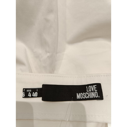 Moschino Love Rock aus Baumwolle in Weiß