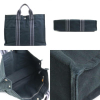 Hermès Fourre Tout Bag en Coton en Bleu