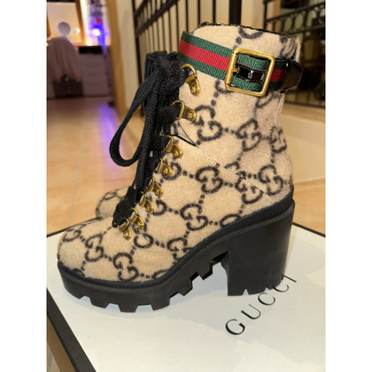 Gucci Ankle boots Wool in Beige