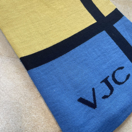 Versace Sjaal Wol in Blauw