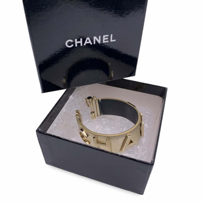 Chanel Braccialetto in Pelle in Oro