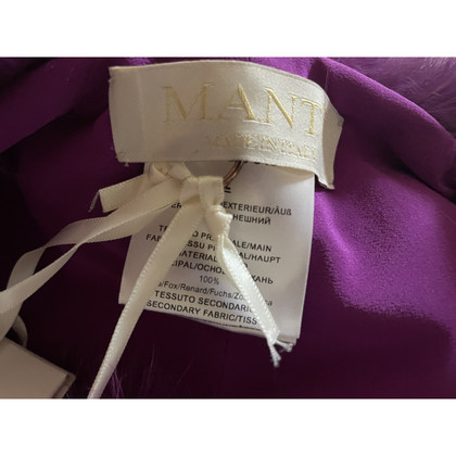 Mantu Schal/Tuch aus Pelz in Violett