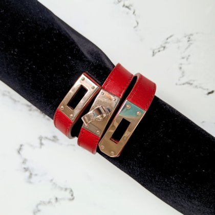 Hermès Accessori in Pelle in Rosso