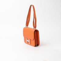 Hermès Handbag Leather in Orange