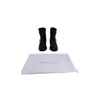Jimmy Choo Stiefeletten aus Leder in Schwarz