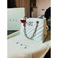 Off White Tote bag Leather in Blue