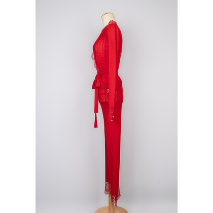 Dior Jacke/Mantel aus Wolle in Rot