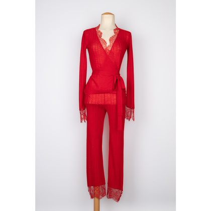 Dior Jacket/Coat Wool in Red