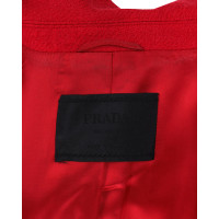 Prada Jacket/Coat Wool in Red
