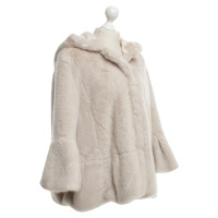 Twin Set Simona Barbieri Short jacket with faux fur