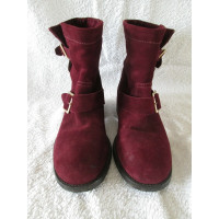 Jimmy Choo Ankle boots Leather in Bordeaux