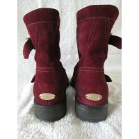 Jimmy Choo Ankle boots Leather in Bordeaux