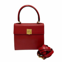 Céline Shopper Leather in Red