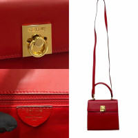 Céline Shopper Leather in Red