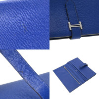 Hermès Béarn Leather in Blue