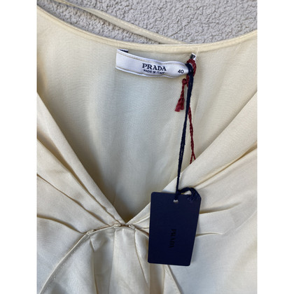 Prada Vest Silk in Beige