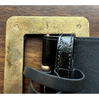 Yves Saint Laurent Belt Patent leather in Black