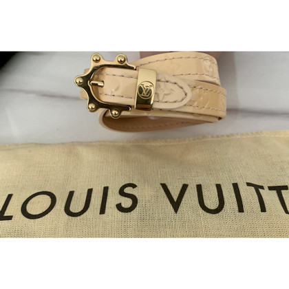 Louis Vuitton Armband Leer in Beige