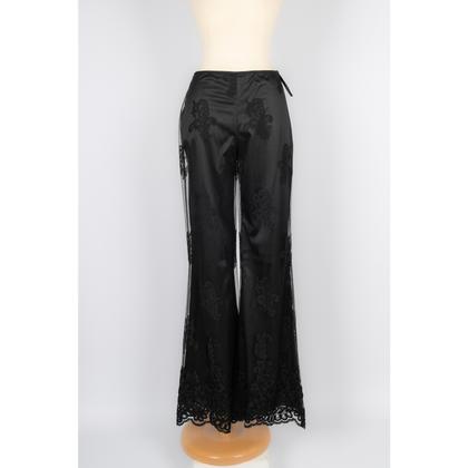 La Perla Paire de Pantalon en Coton en Noir
