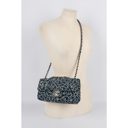 Chanel Handbag Cotton in Blue