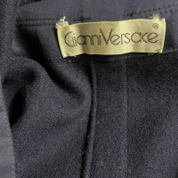 Versace Giacca/Cappotto in Lana in Blu