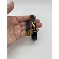 Yves Saint Laurent Bracelet/Wristband Leather in Black