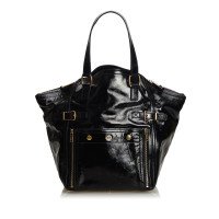 Yves Saint Laurent Downtown Tote Leather in Black