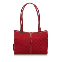 Gucci Shoulder bag Canvas in Red