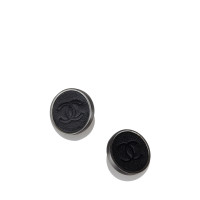 Chanel Leather CC Clip-On Earrings