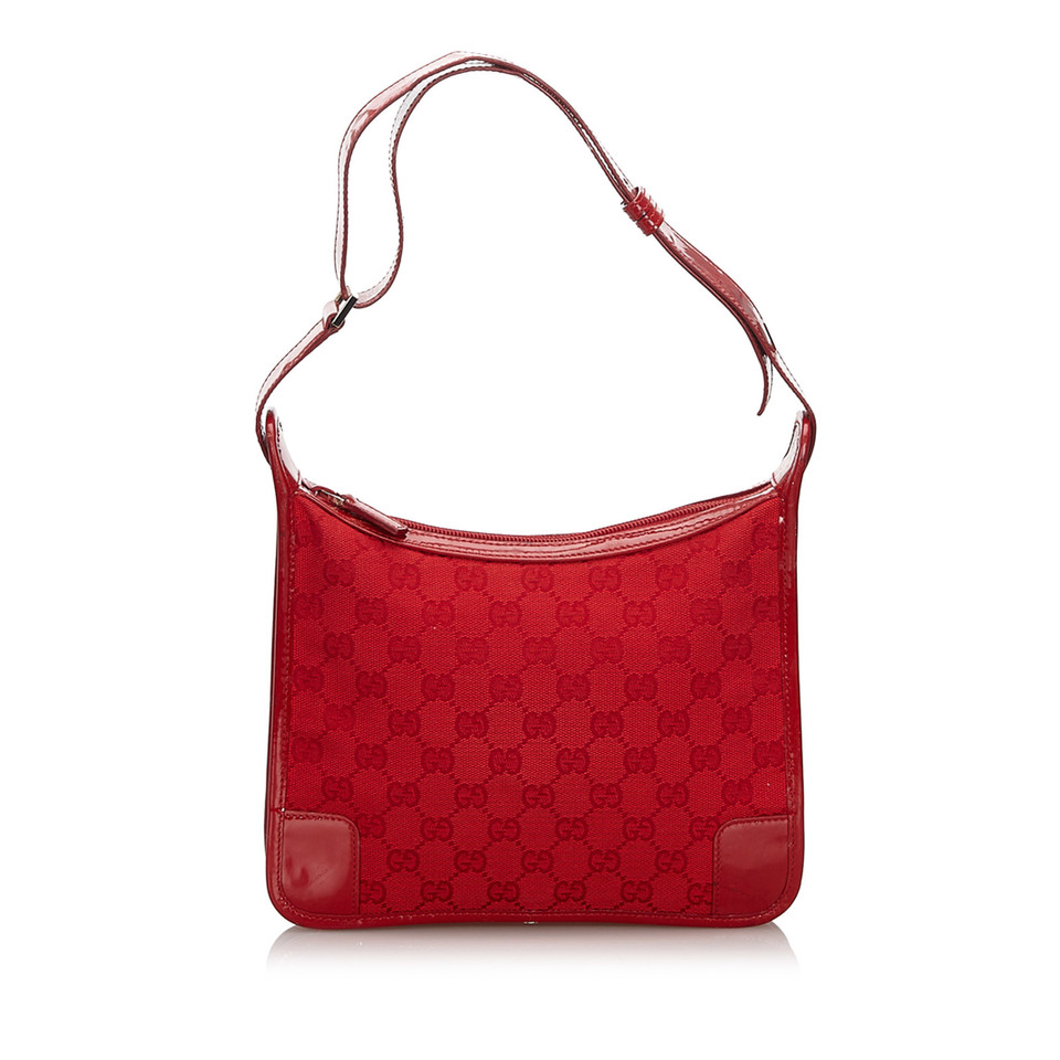 Gucci Sac à bandoulière en Toile en Rouge