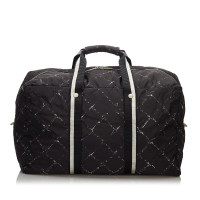 Chanel Reisetasche aus Baumwolle in Schwarz