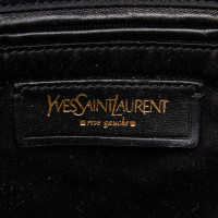 Yves Saint Laurent Downtown Tote aus Leder in Schwarz