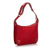Gucci Shoulder bag Canvas in Red