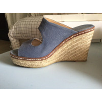 Castañer Wedges Canvas in Blue