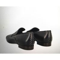 Giorgio Armani Slippers/Ballerinas Leather in Black