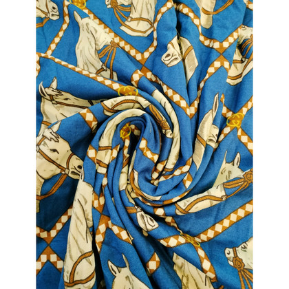 Gucci Schal/Tuch aus Viskose in Blau