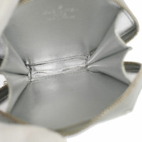 Louis Vuitton Zippy Portemonnaie aus Lackleder in Silbern