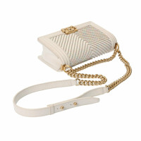 Chanel Boy Bag Leather in Gold