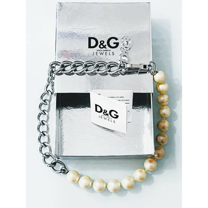 Dolce & Gabbana Ketting Staal in Crème