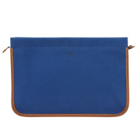 Hermès Clutch Bag Canvas in Blue
