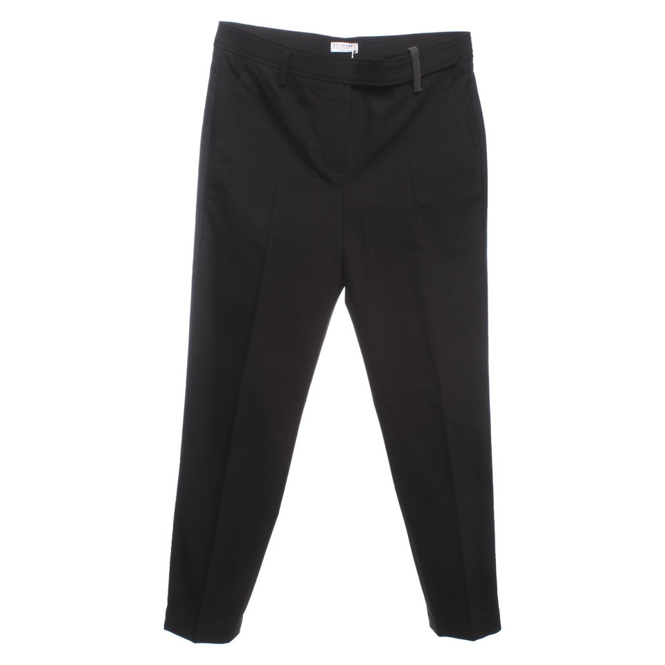Brunello Cucinelli Trousers Cotton in Black