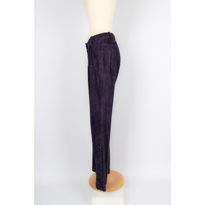 Dior Trousers Suede in Violet