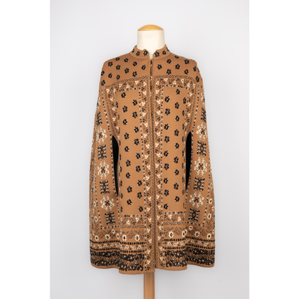Alexander McQueen Jacket/Coat Wool in Brown
