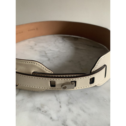 Valextra Belt Leather in White