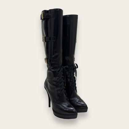 Gucci Bottes en Cuir en Noir