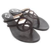 Unützer Leather sandals in dark brown